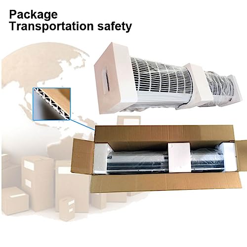 Wall Mounted Air Curtain Fan 90cm Remote Controlled 2 Speeds O7894