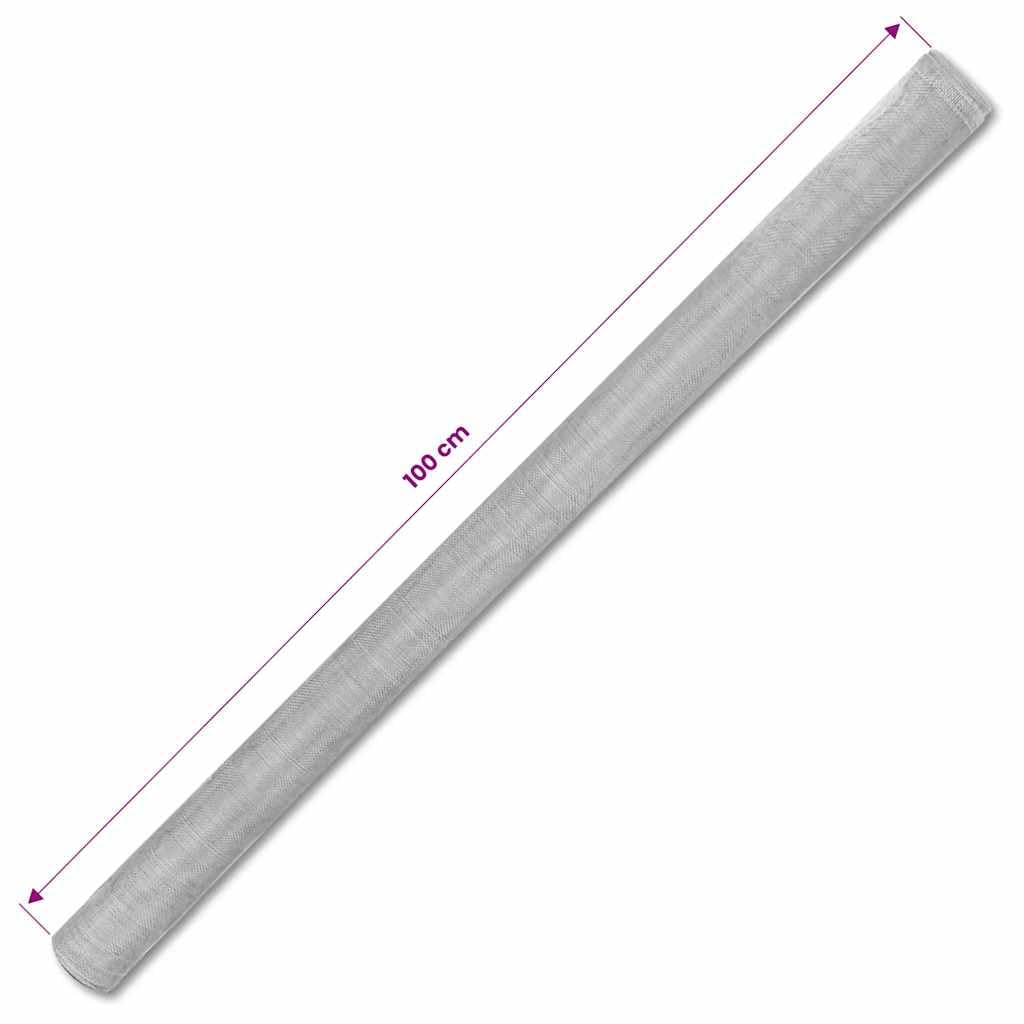 Aluminum Mesh Screen 39.4"x196.9" Silver M667400