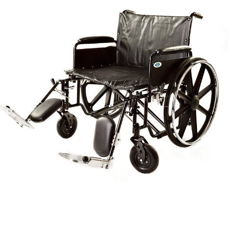 Folding Heavy Duty Bariatric Wheelchair with Elevating Legrest Q883109