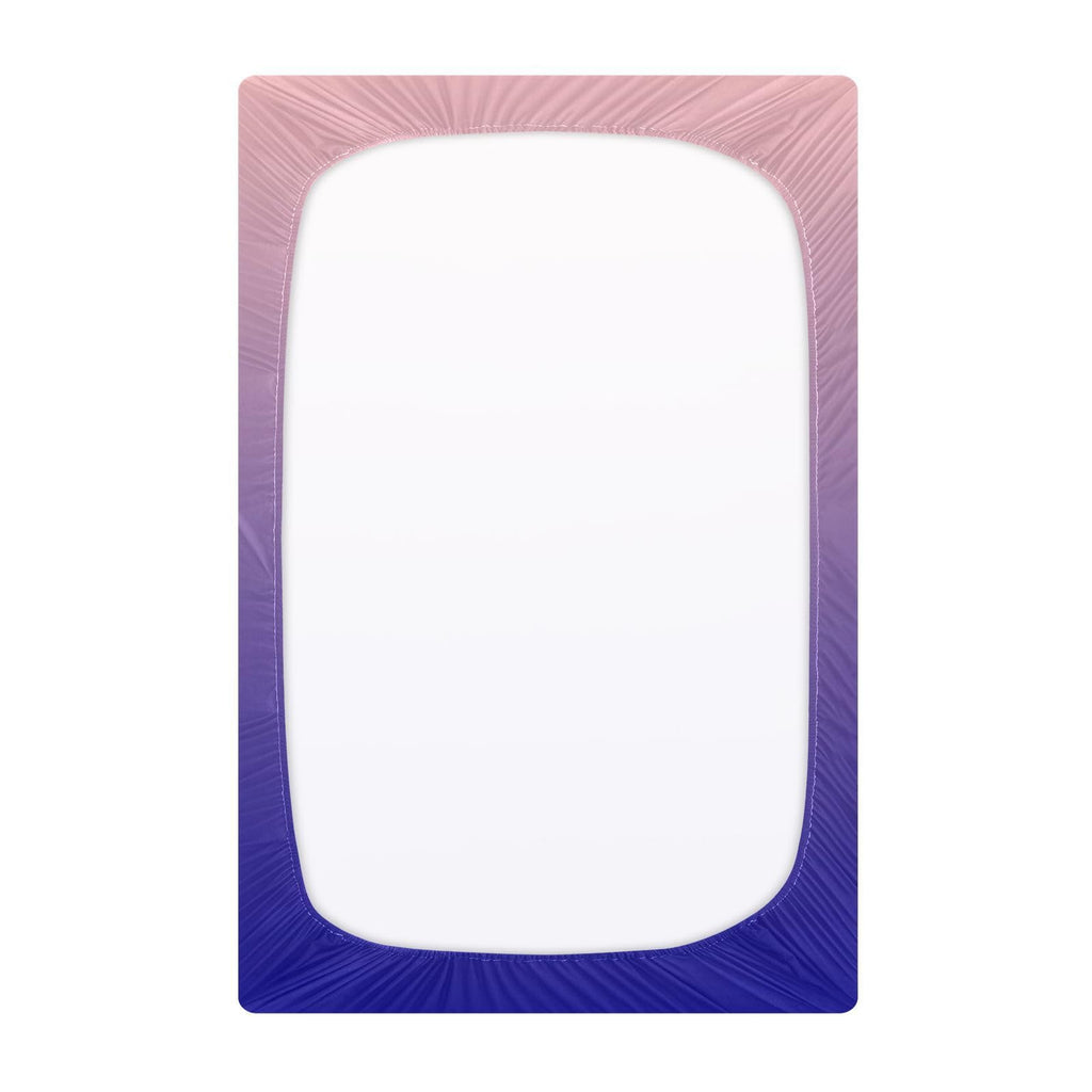 Dark Blue Pink Fitted Crib Sheet Microfiber E96800