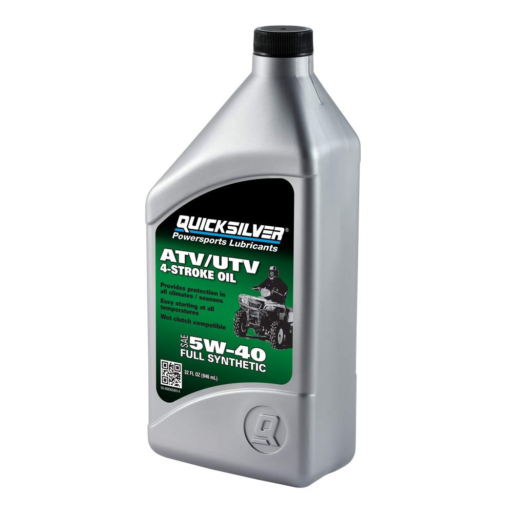 5W-40 Full Synthetic 4-Stroke ATV Engine Oil, 1 Quart O72981