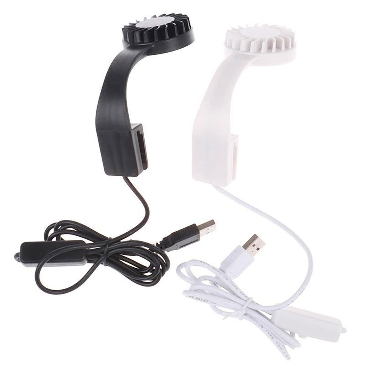 White USB Charging Clip-Type Mini Aquarium Light P390293