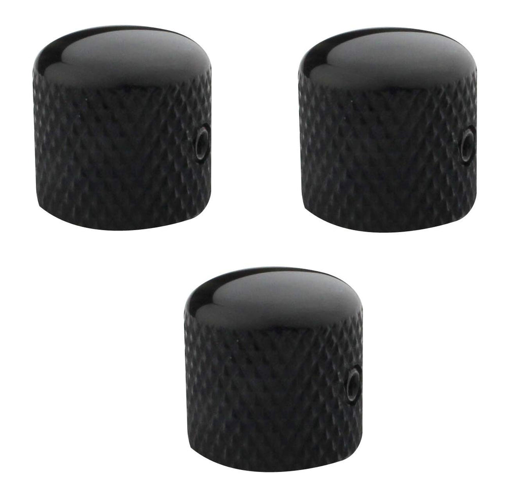 Black Metal Dome Control Knob 3Pcs B941236