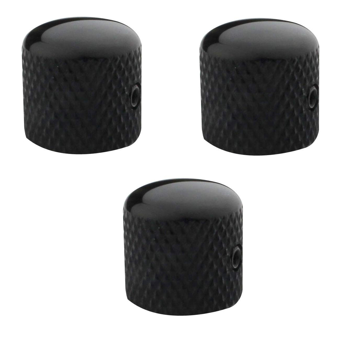 Black Metal Dome Control Knob 3Pcs B941236