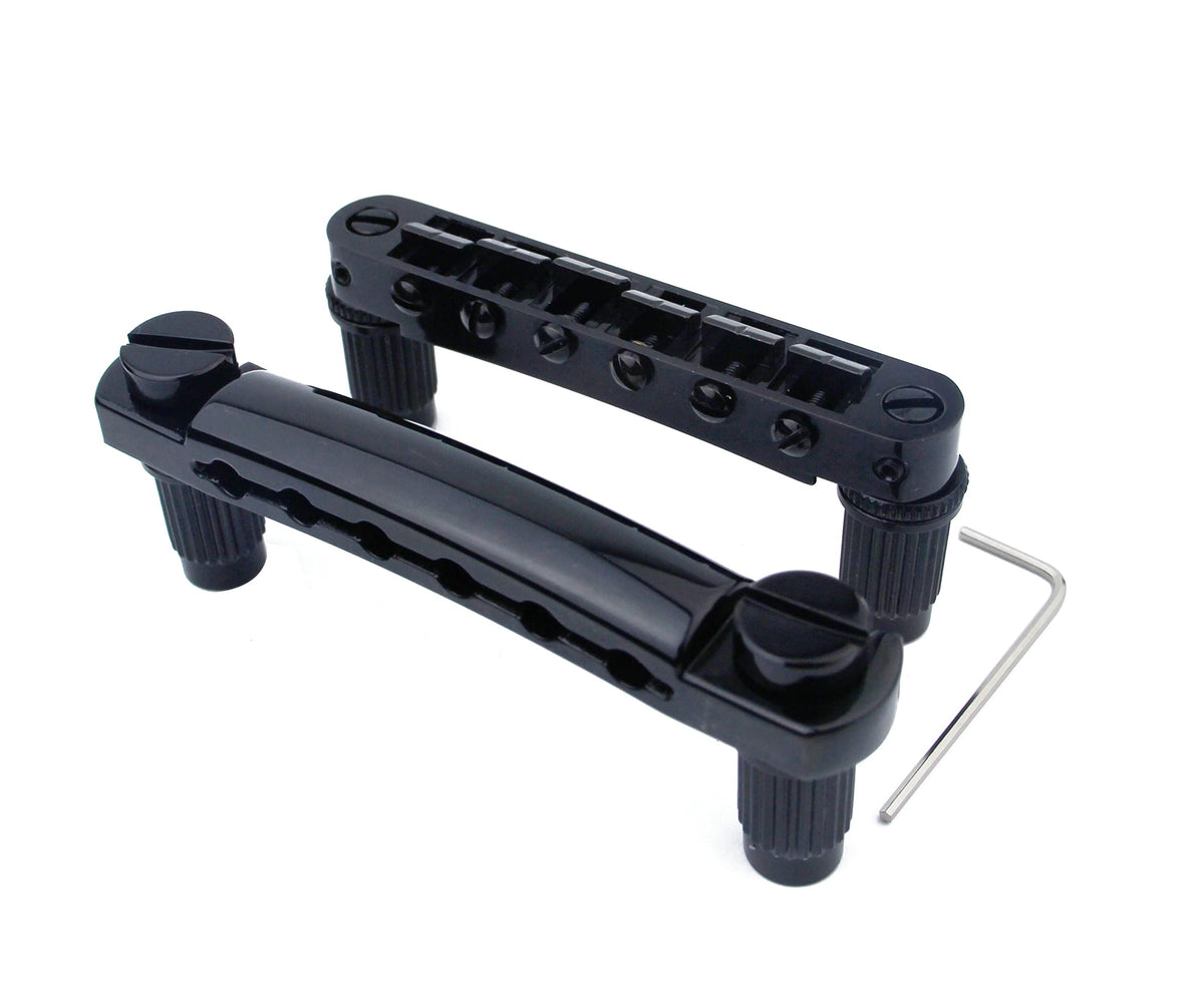 Tune-O-Matic Bridge and Stop Bar Tailpiece Combo Black W4571