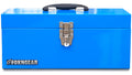 16" Steel Heavy-duty Tool Box with Metal Latch and Handle Blue B605169