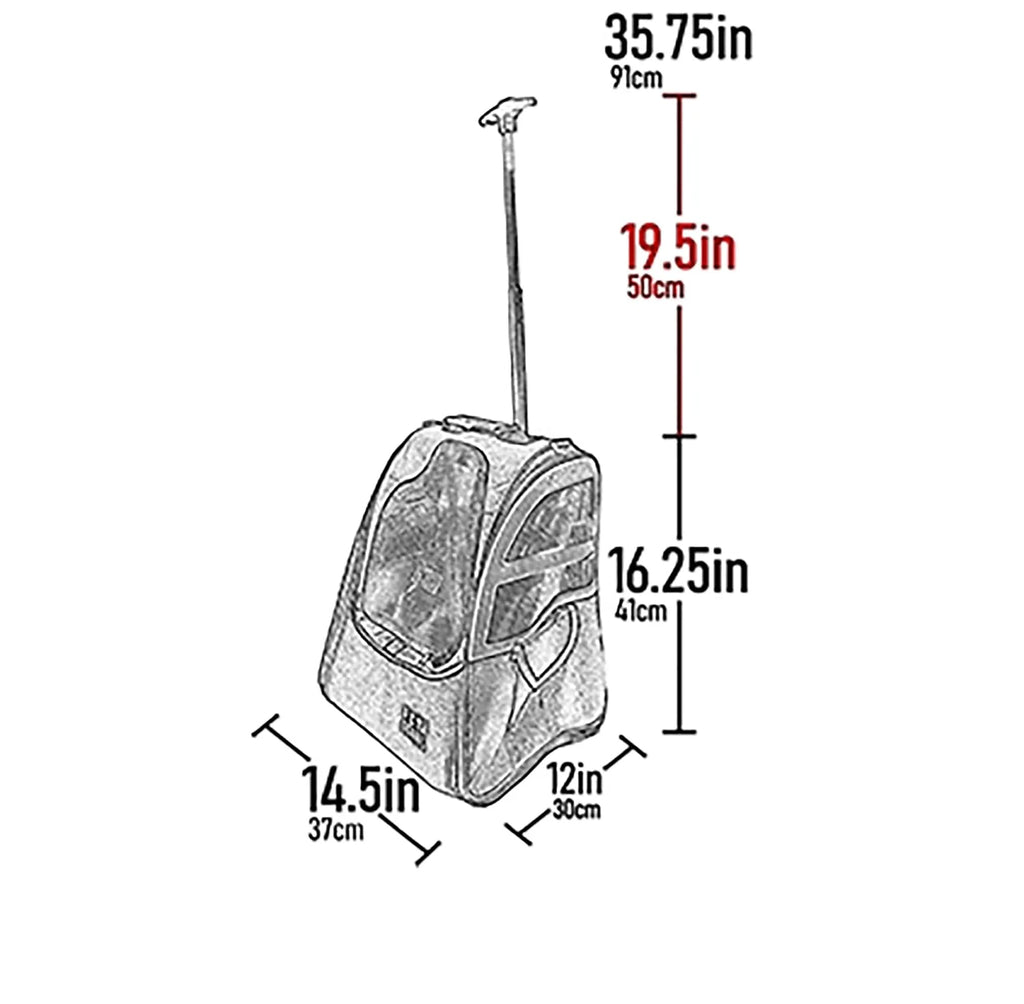 Black Pet Roller Backpack E852556