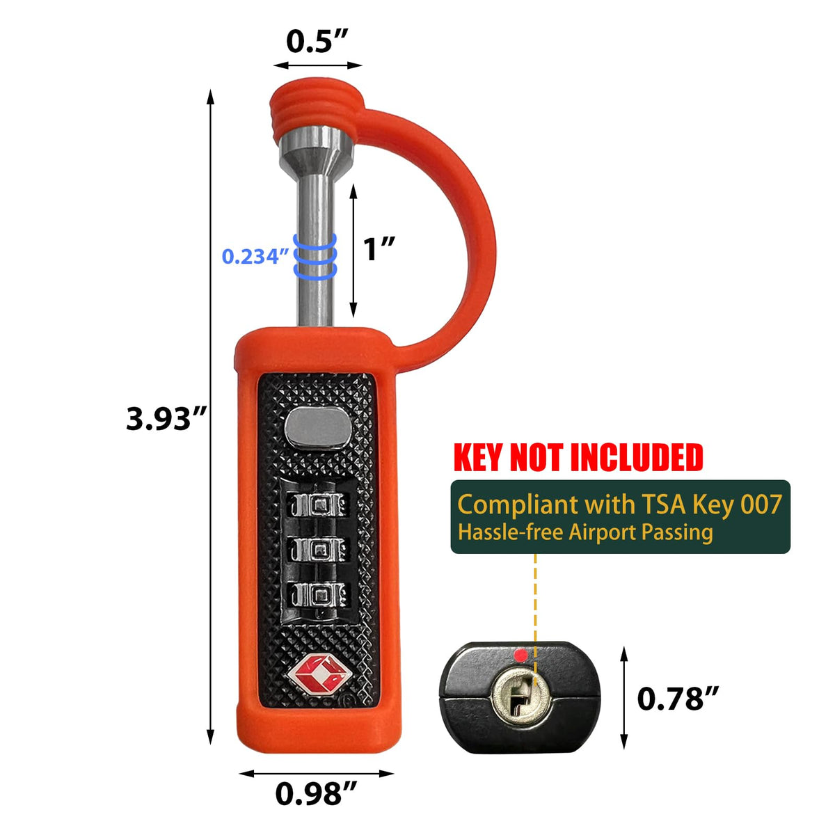 3-Dial Combo Padlock C119293