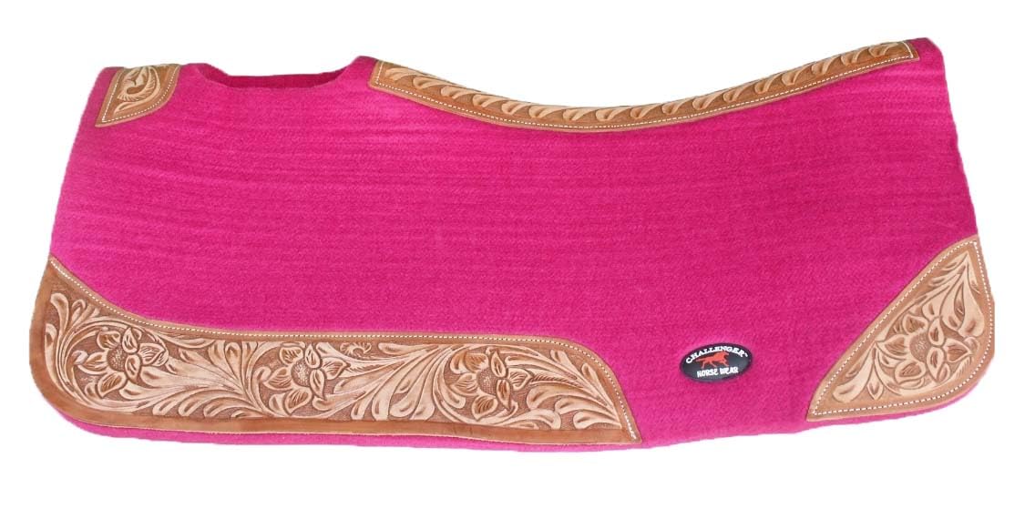 Contoured Wool Felt Moisture Wicking Saddle Pad R939