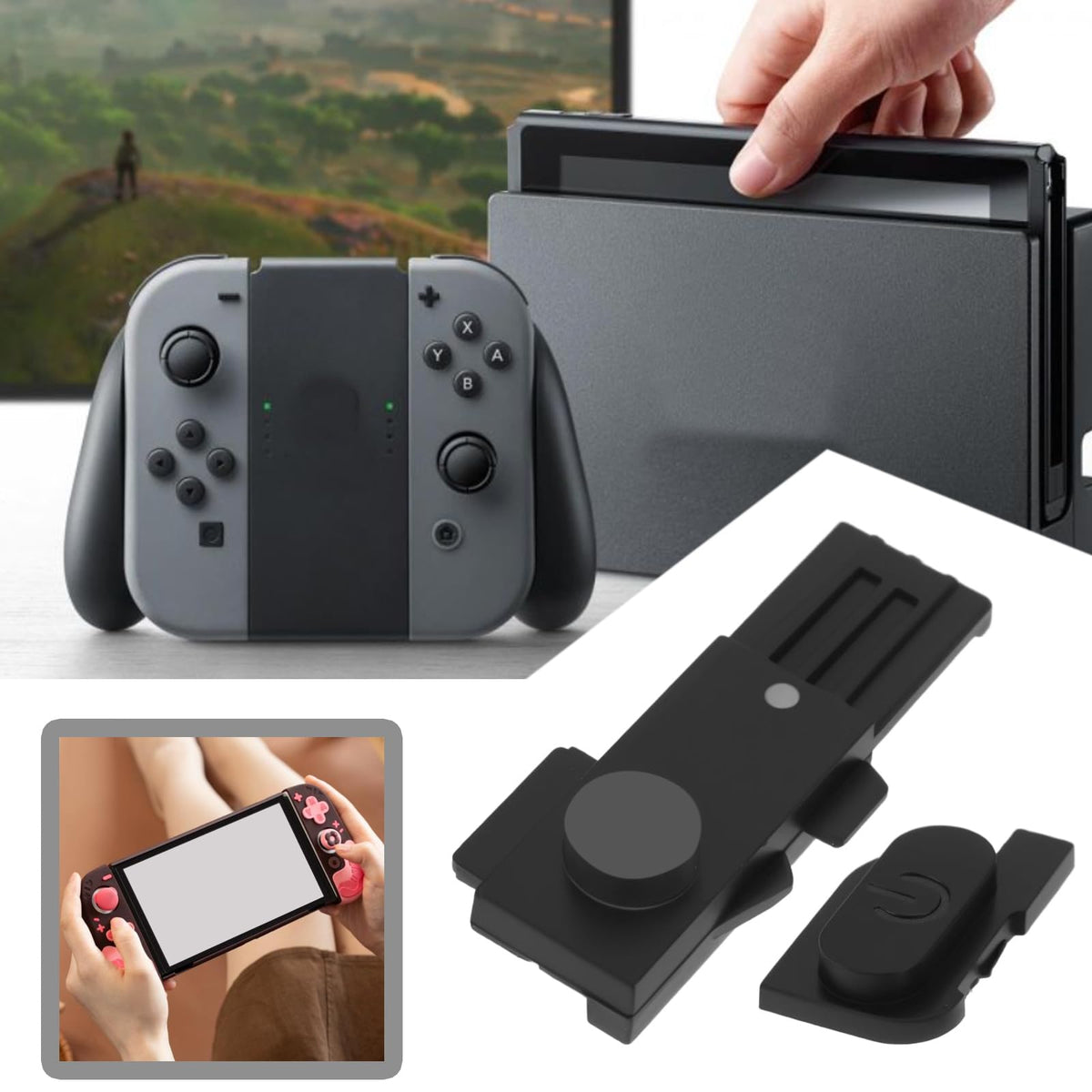 Black Game Console Power Volume Button Card Slot Cover G117070
