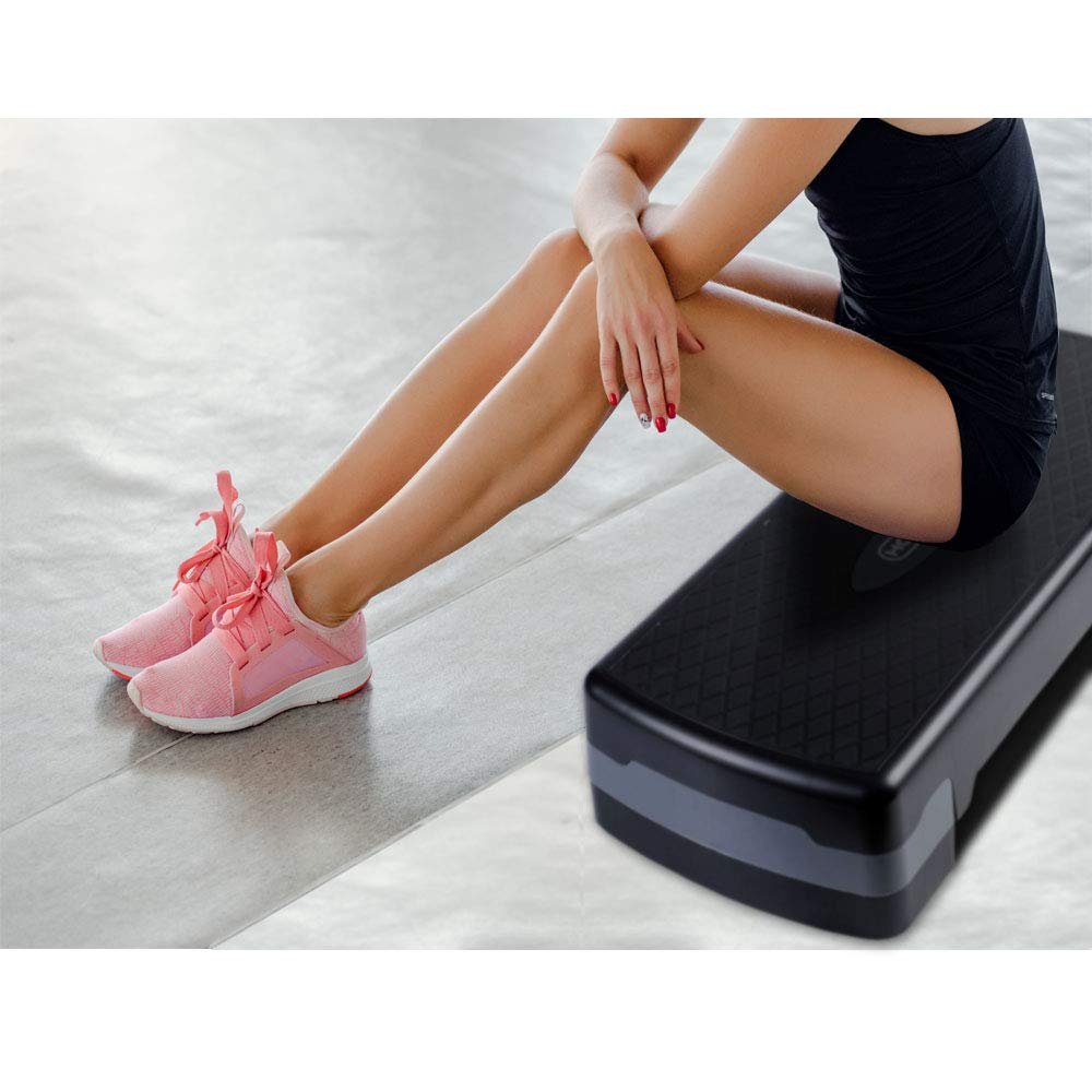 Compact Portable Aerobic Step Platform with Adjustable Height P558357