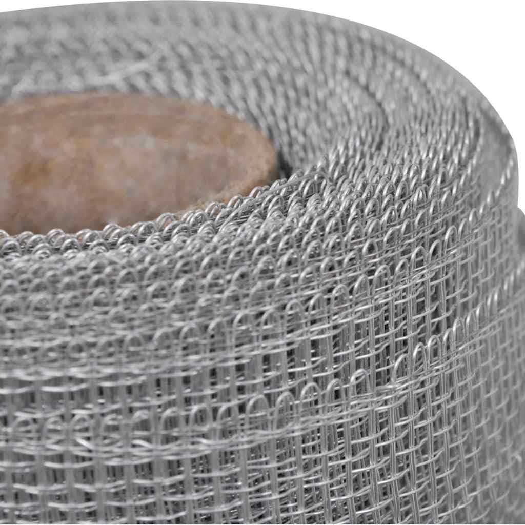 Aluminum Mesh Screen 39.4"x196.9" Silver M667400