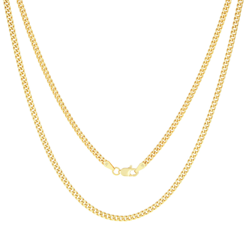14k Yellow Gold Cuban Chain Necklace M79533