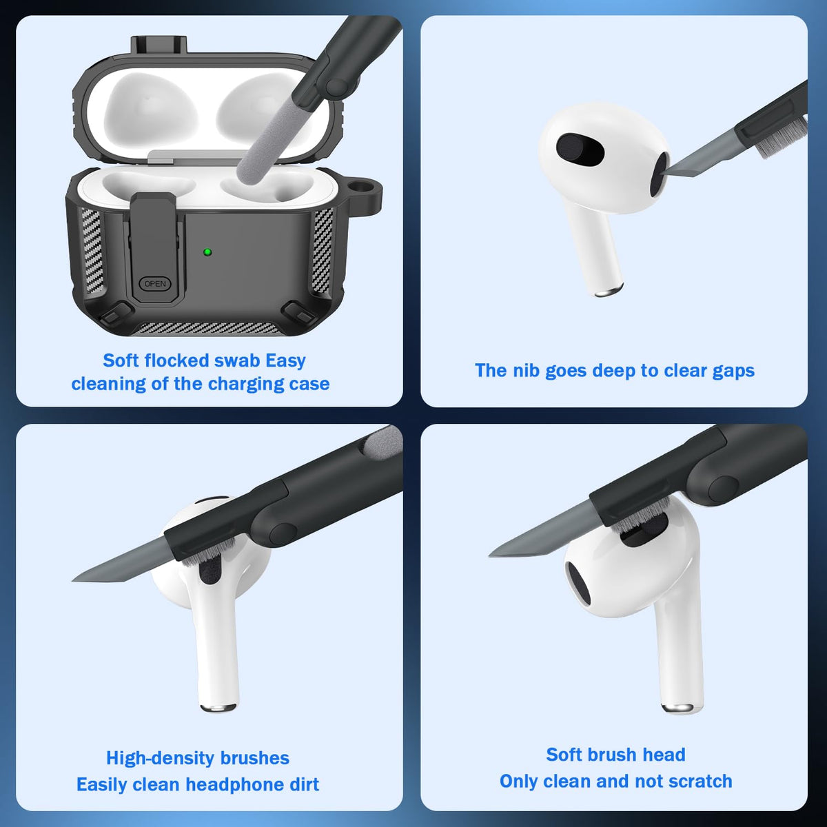 Black AirPods 3rd Generation Case M3399