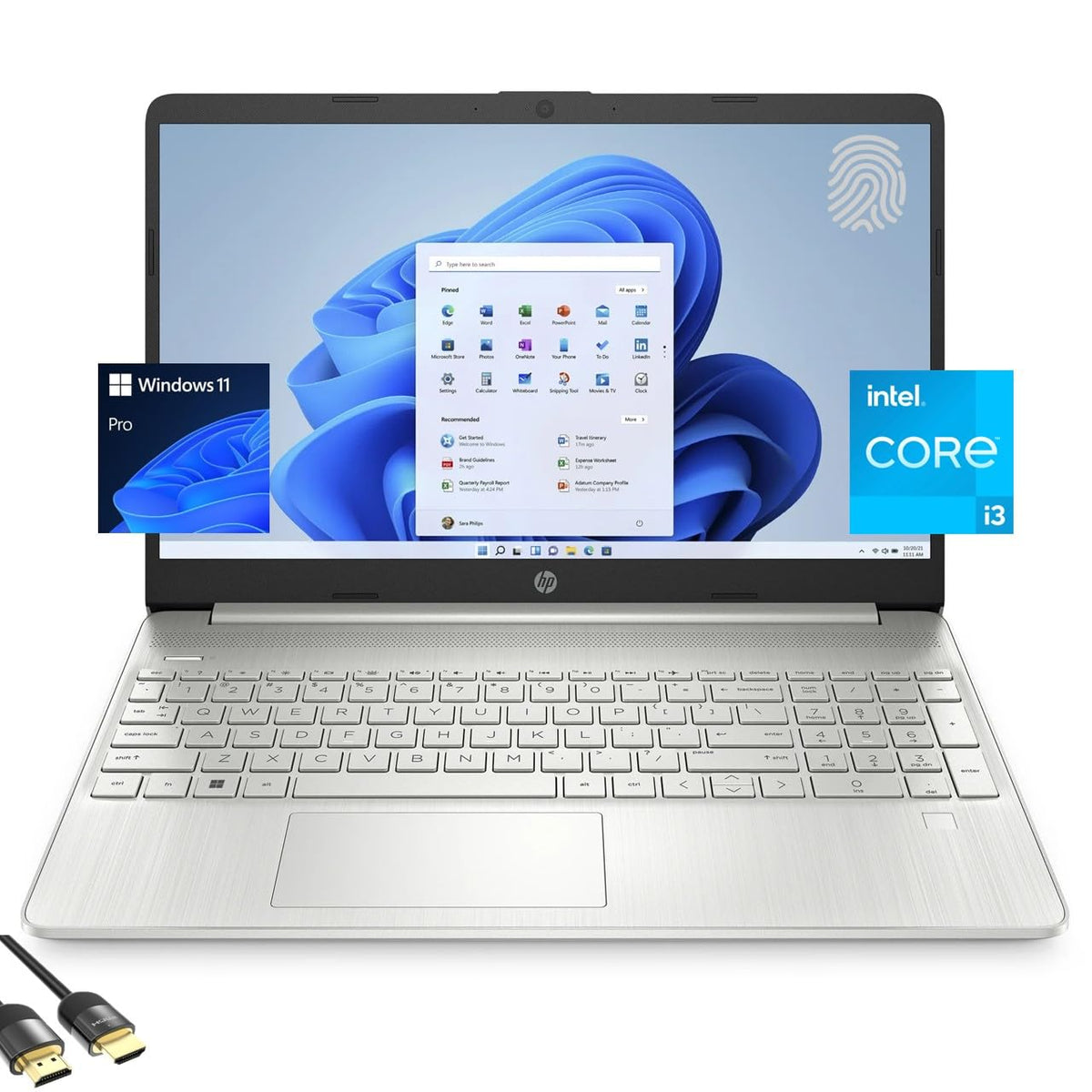 15.6" FHD Laptop, Intel Core i3, 8GB RAM, 256GB SSD Q203