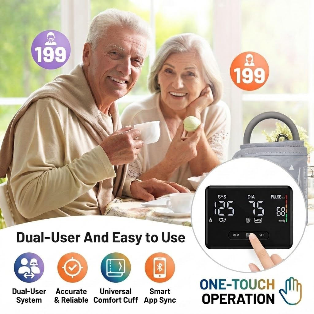 Smart Upper Arm Blood Pressure Monitor Q93416