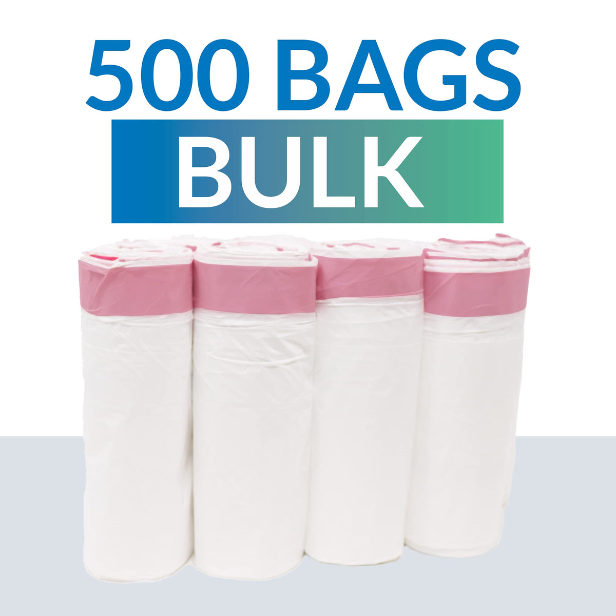 6-10 Gallon Drawstring Trash Bags 500 Count D25609