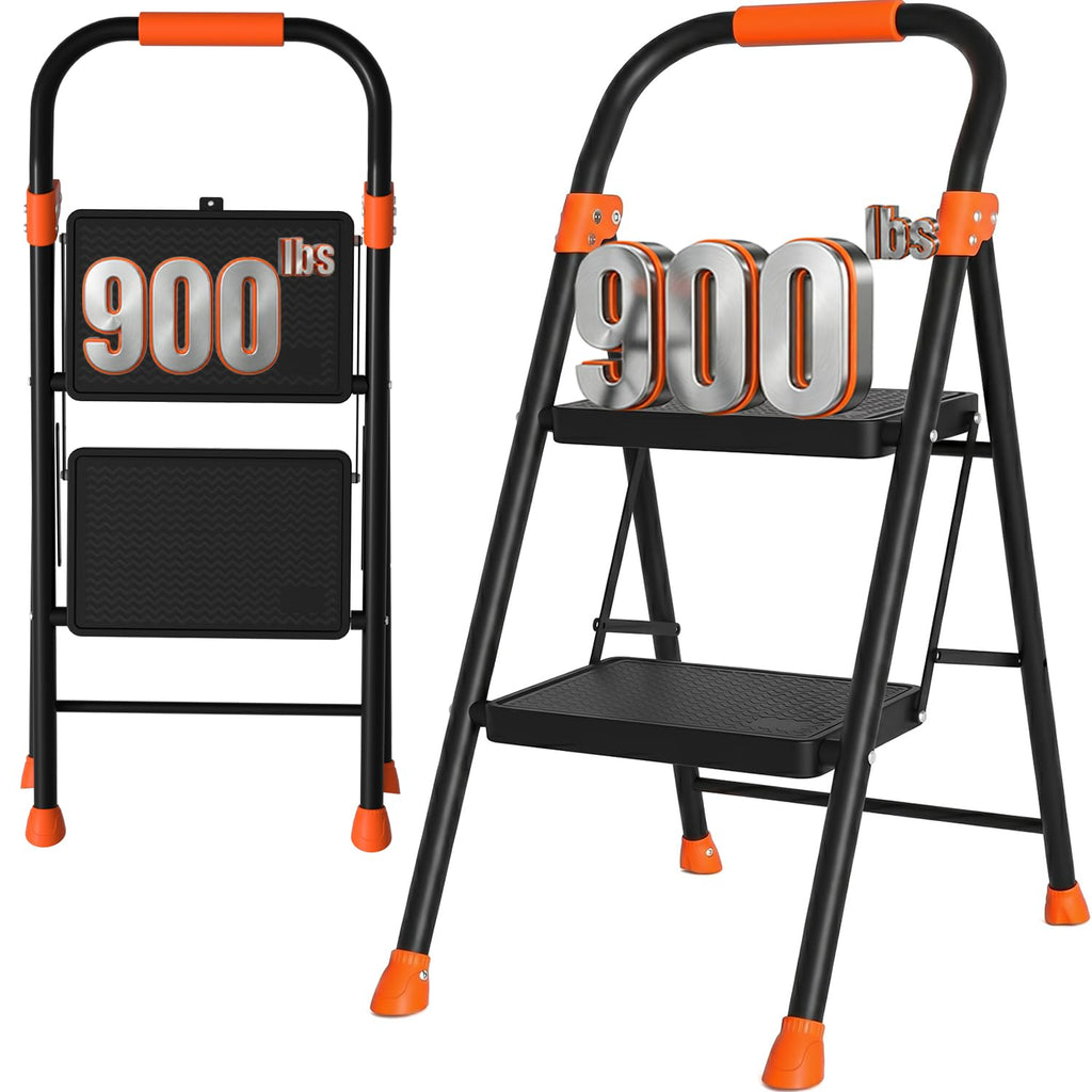 Heavy Duty 2 Step Ladder with Safety Lock F58900