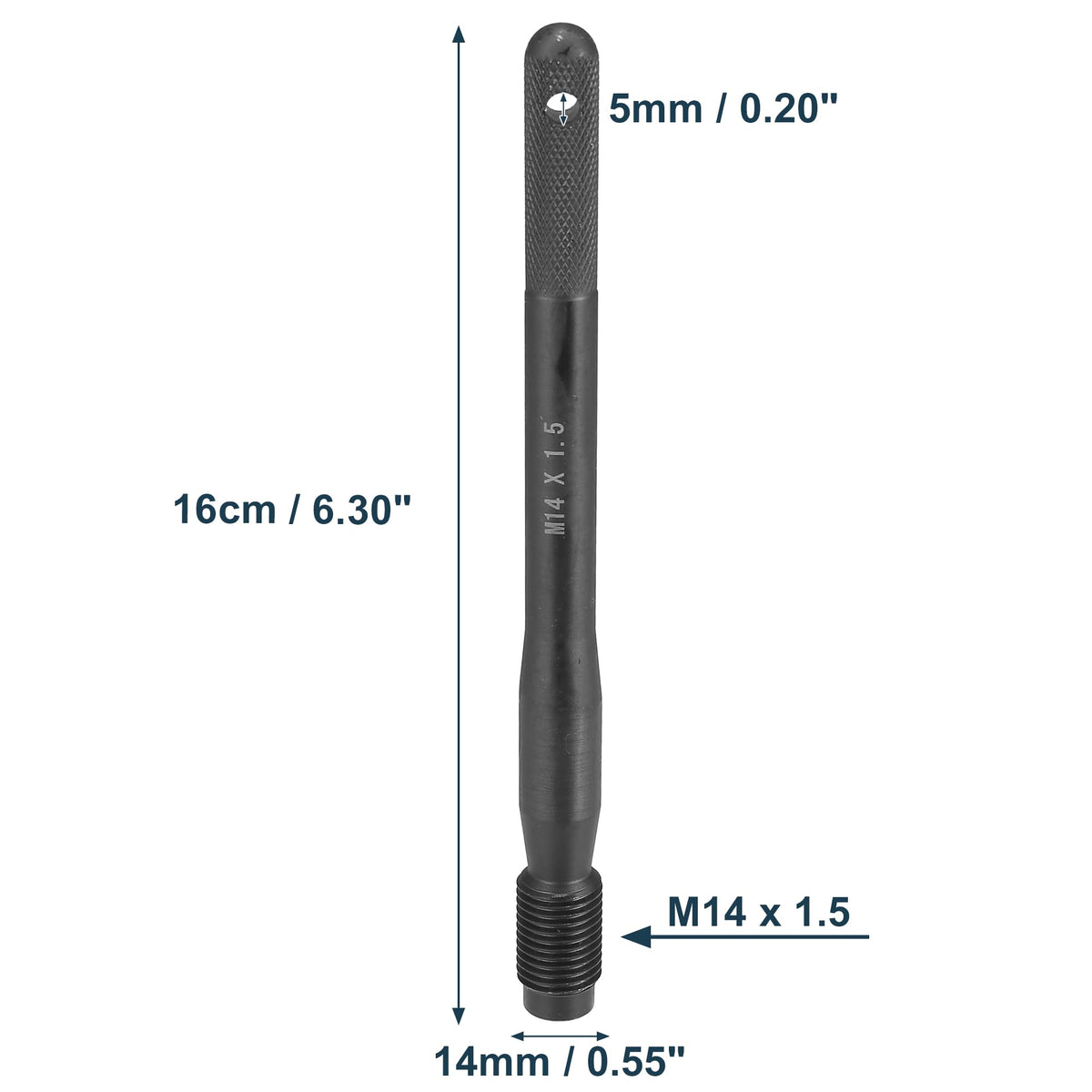 Black Carbon Steel Wheel Hangers Alignment Pin M14x1.5 U755639