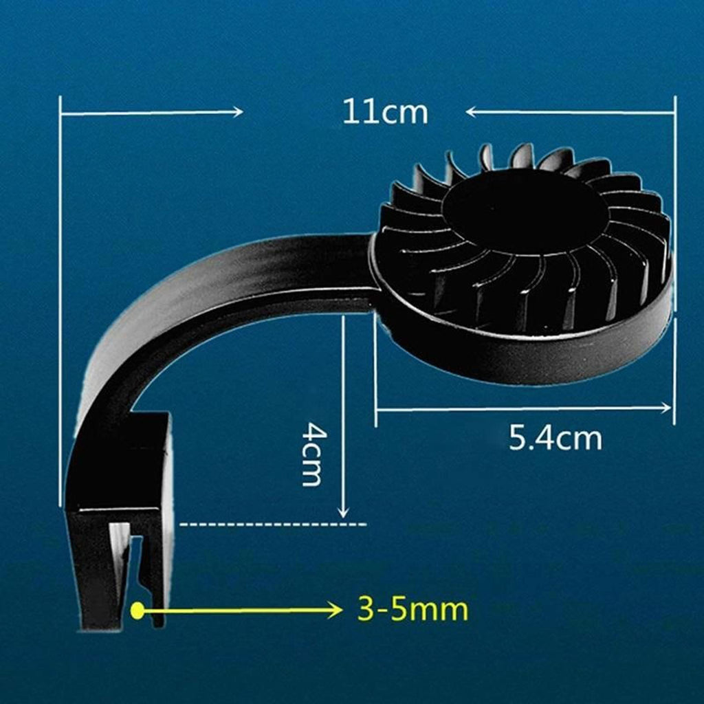 White USB Charging Clip-Type Mini Aquarium Light P390293