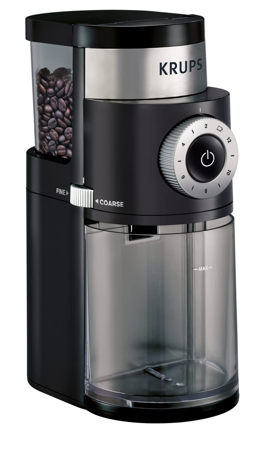 Burr Coffee Grinder 12 Settings 8 oz Stainless Steel Y211