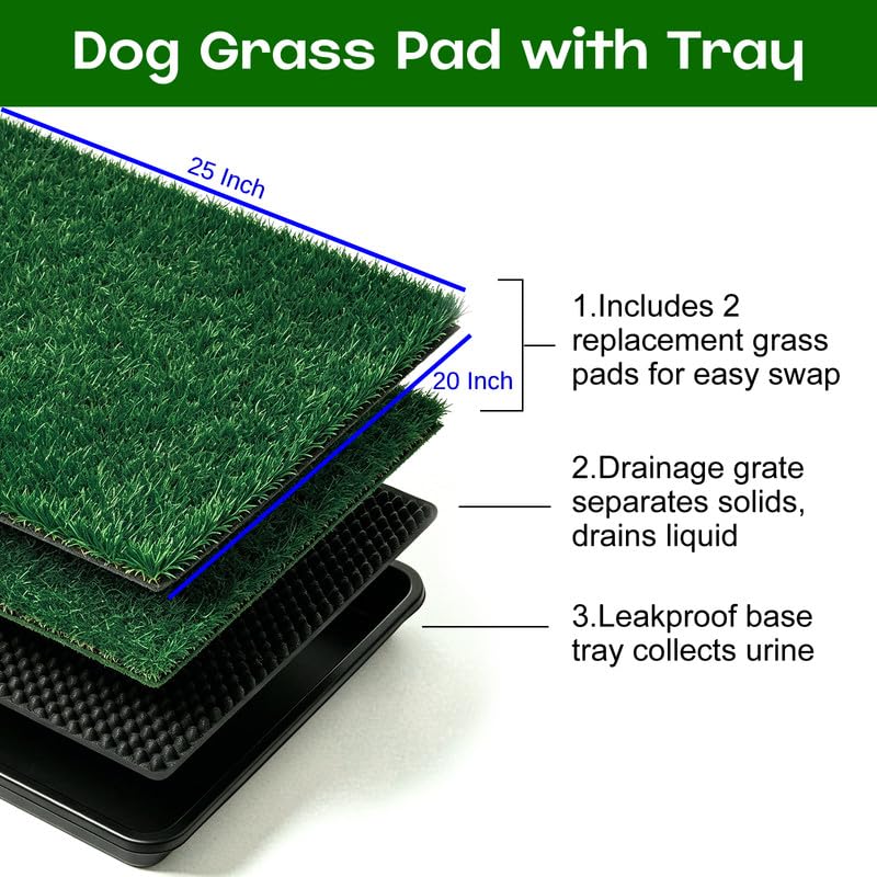 20x25 Inch Dog Grass Pad with Tray N22693