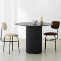 Black Pine Wood Round Dining Table I829