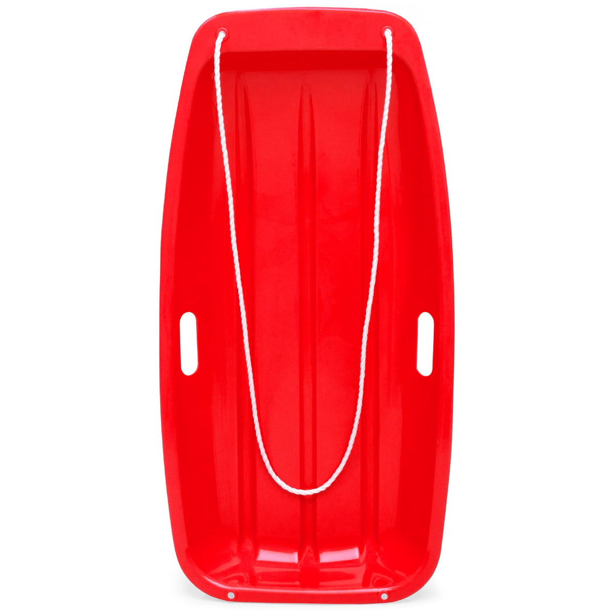 35in Kids Plastic Toboggan Snow Sled with Pull Rope M943