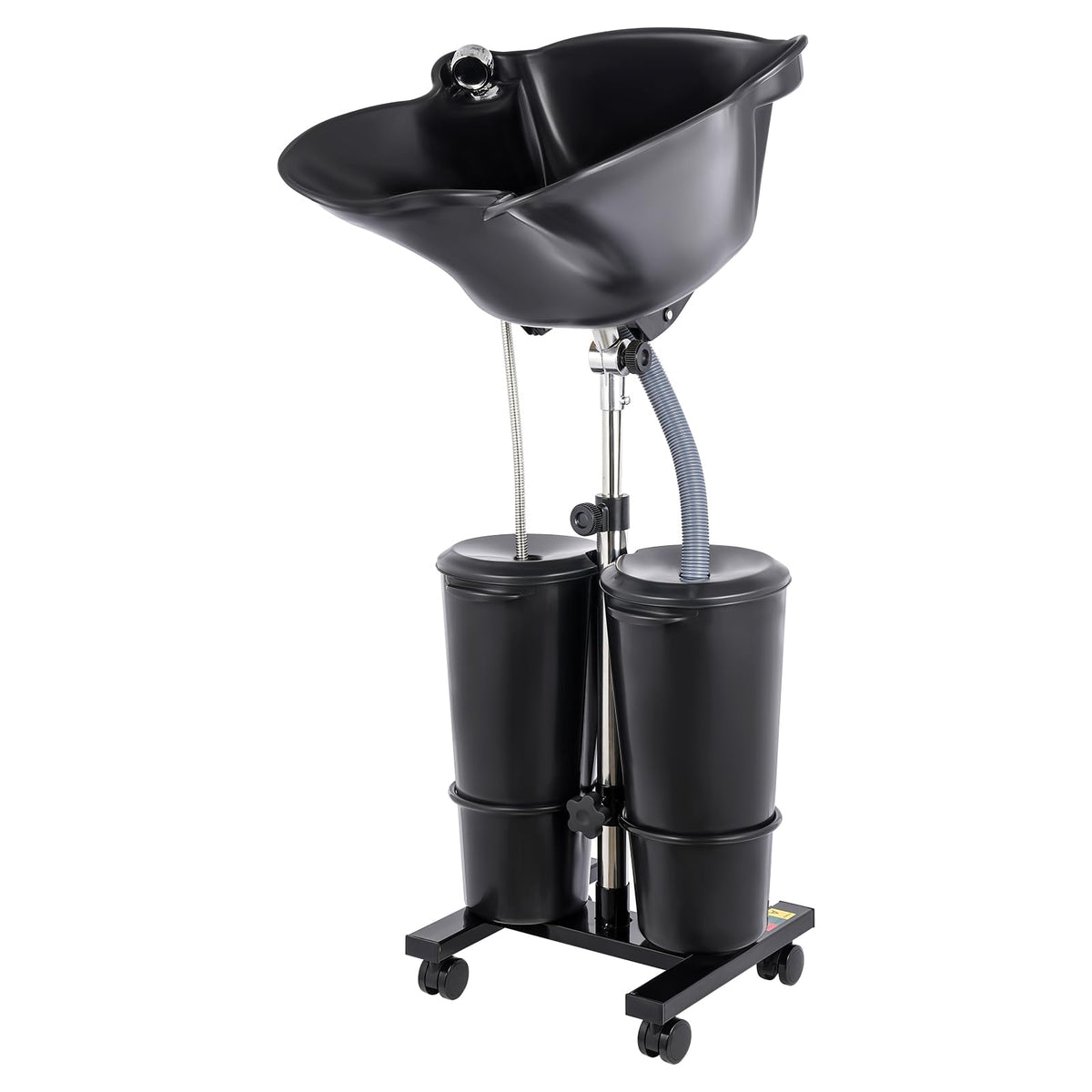 Portable Shampoo Bowl with Electric Pump, 2 Water Buckets, Height Adjustable B880461