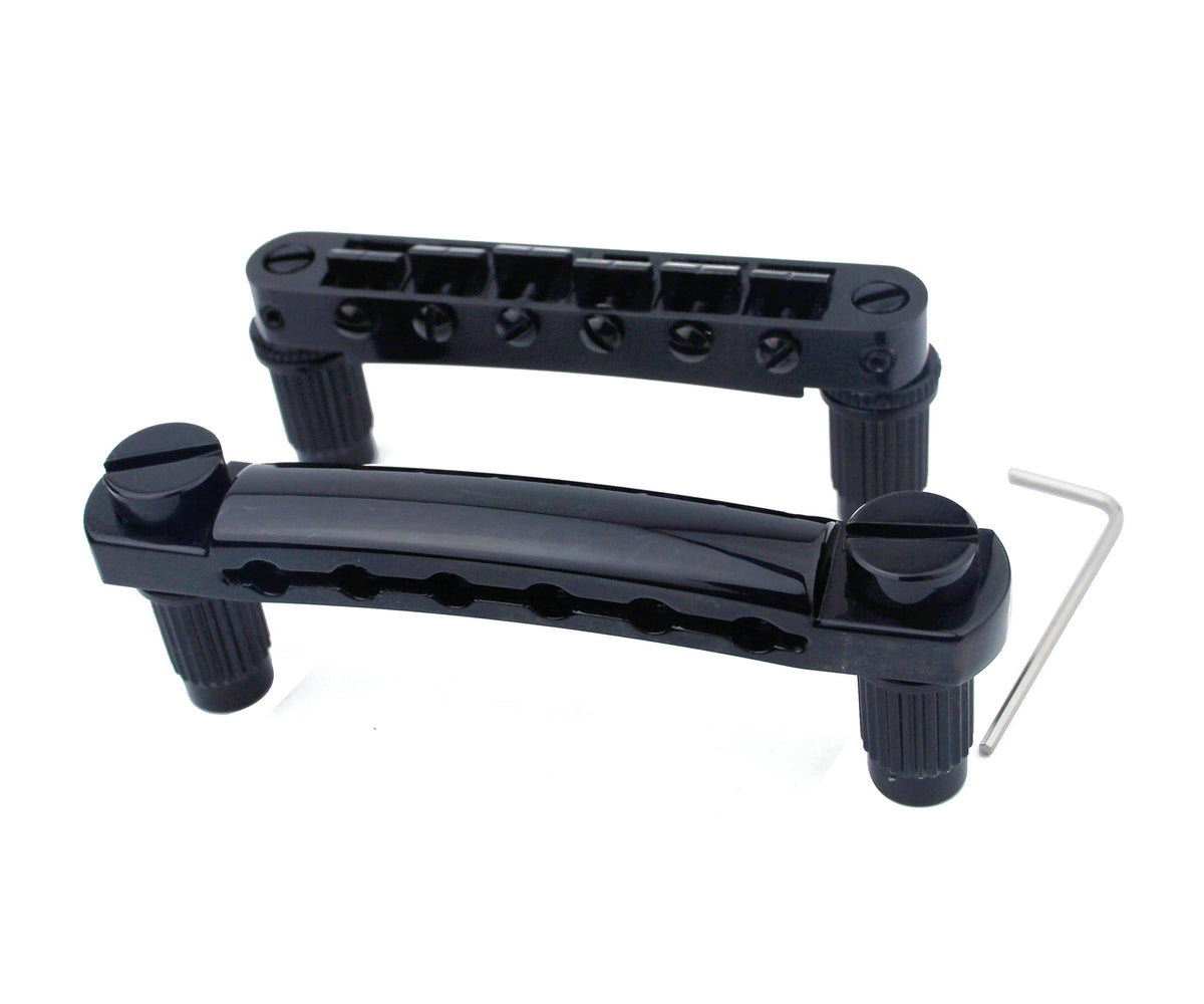 Tune-O-Matic Bridge and Stop Bar Tailpiece Combo Black W4571