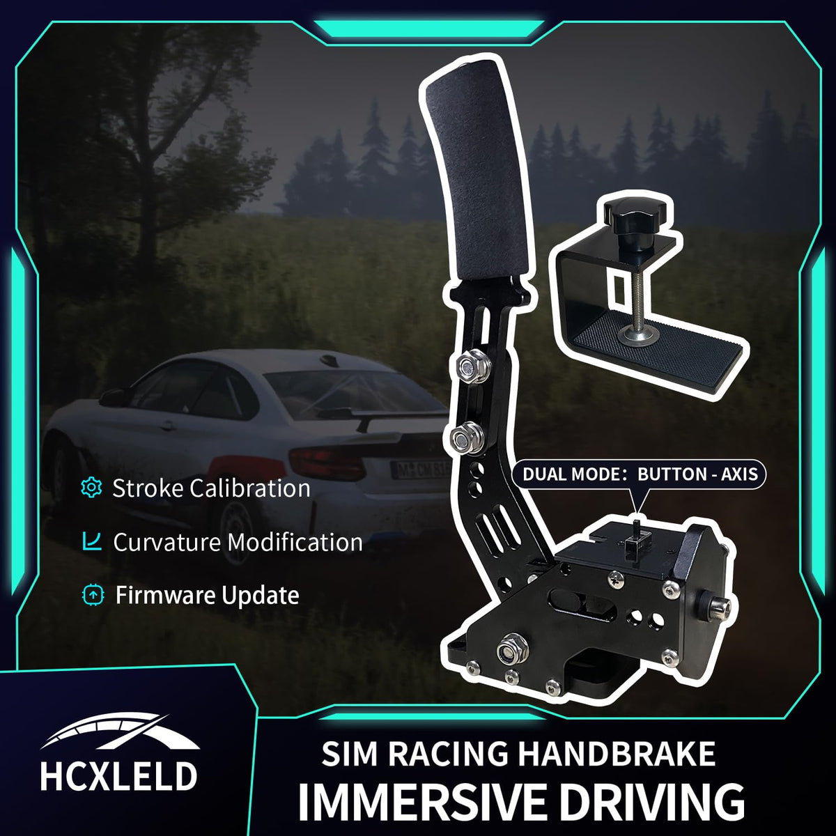 Sim Racing Handbrake with Table Clamp H98802