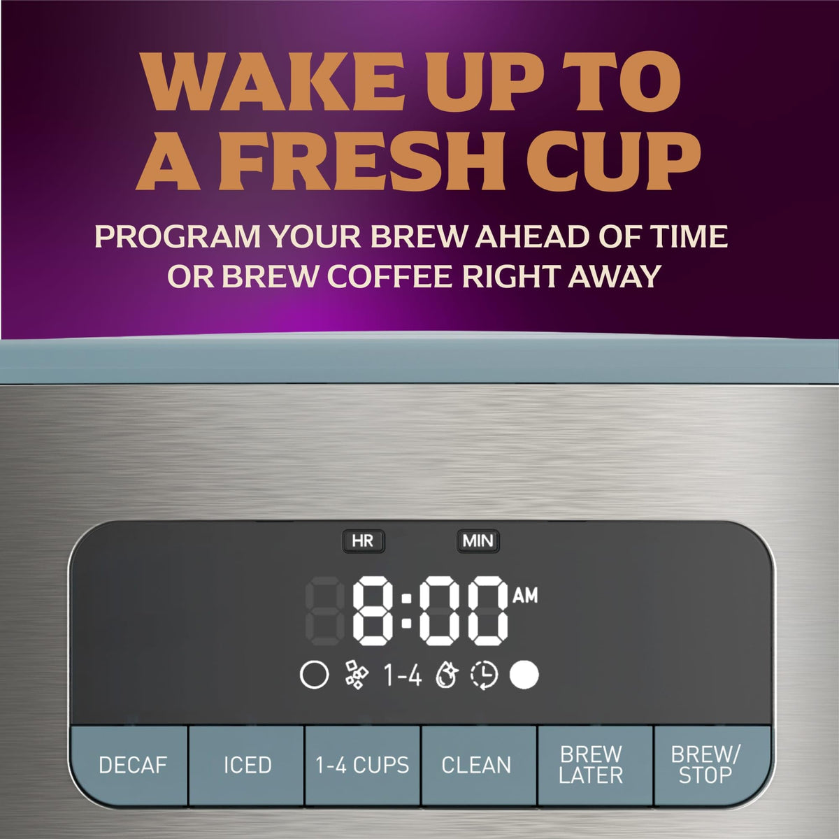 12 Cup Coffee Maker with Decaf and Iced Coffee Settings H692084