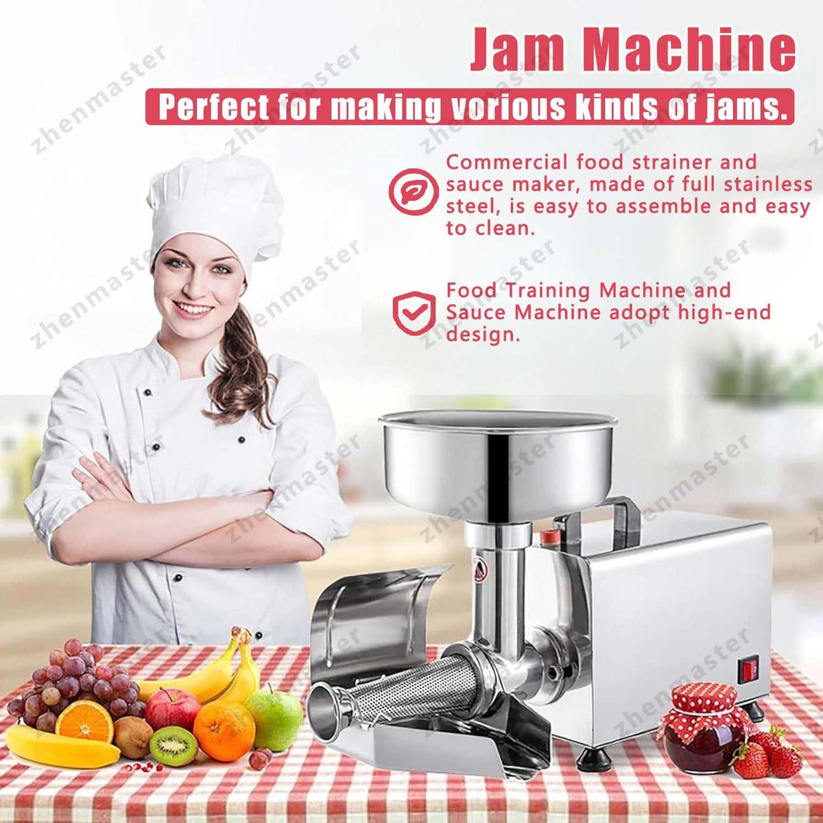 450W Electric Tomato Strainer with Seed Separator Z854