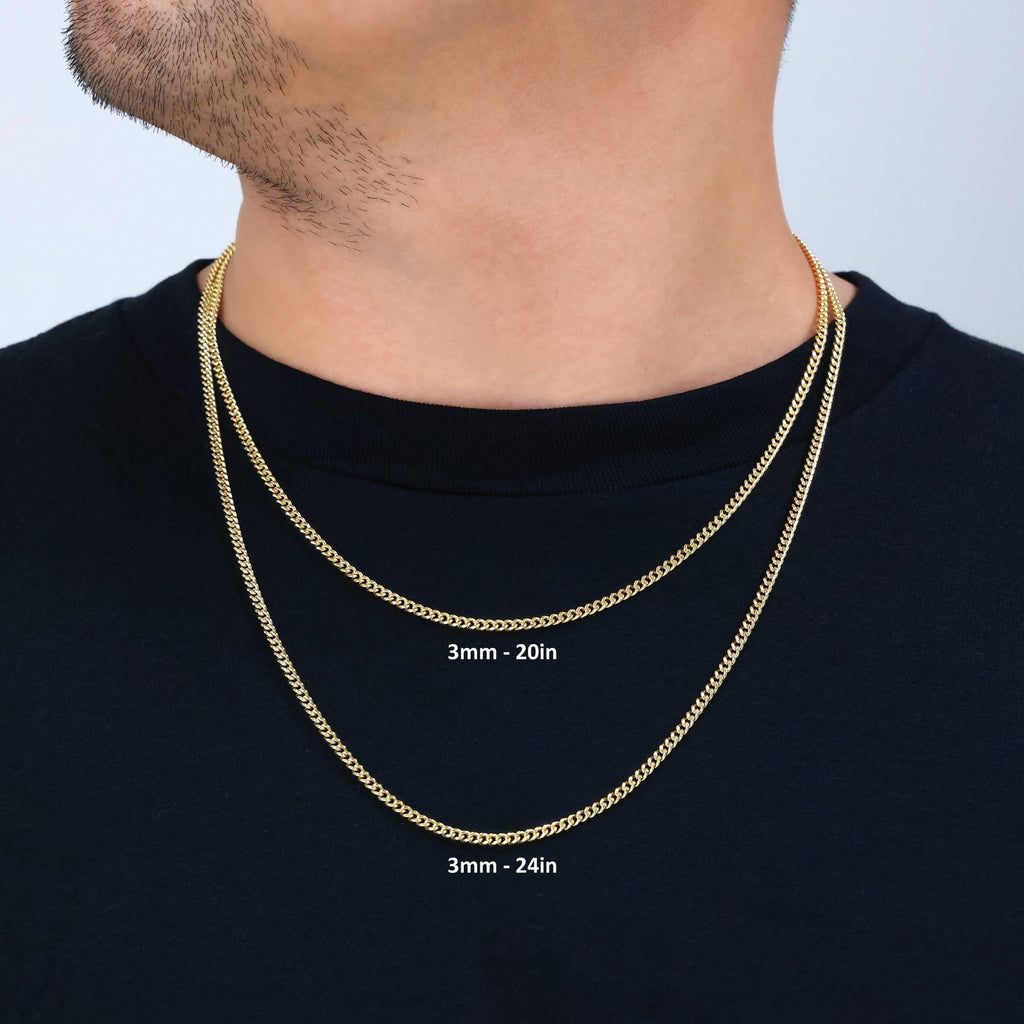 14k Yellow Gold Cuban Chain Necklace M79533