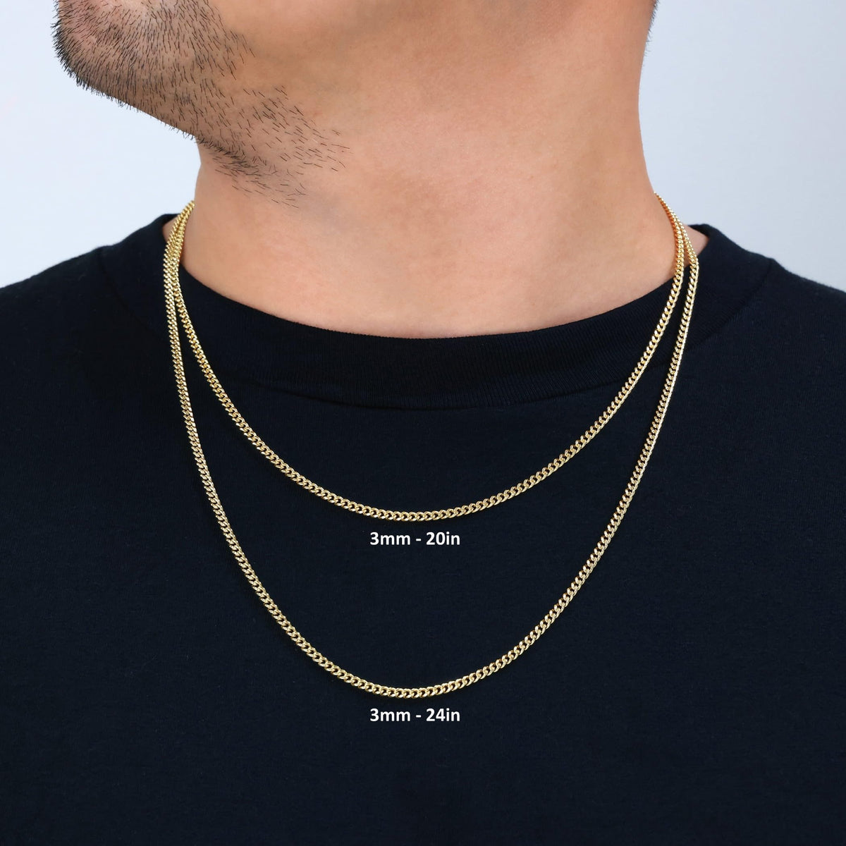 14k Yellow Gold Cuban Chain Necklace M79533