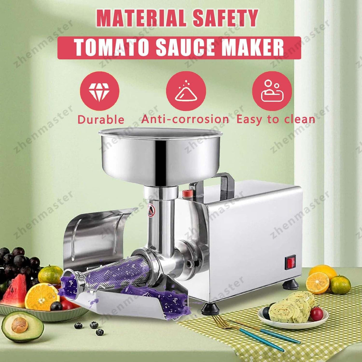450W Electric Tomato Strainer with Seed Separator Z854