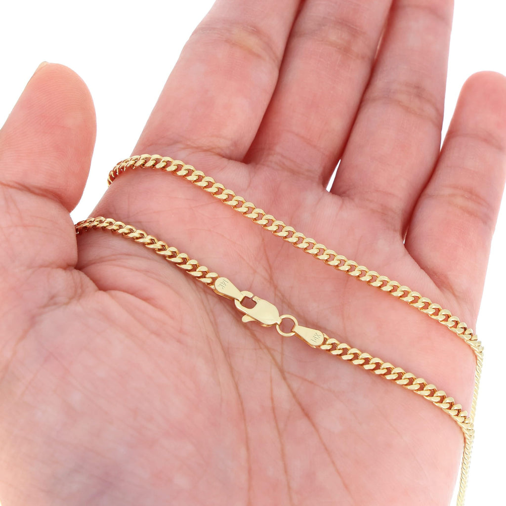 14k Yellow Gold Cuban Chain Necklace M79533