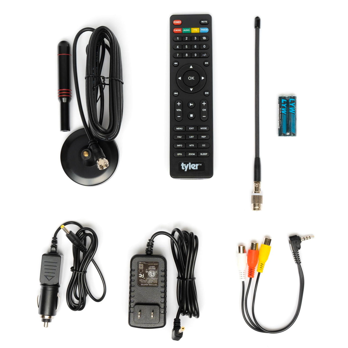 16" Portable LCD TV Battery Powered Wireless Capability HD-TV G3947