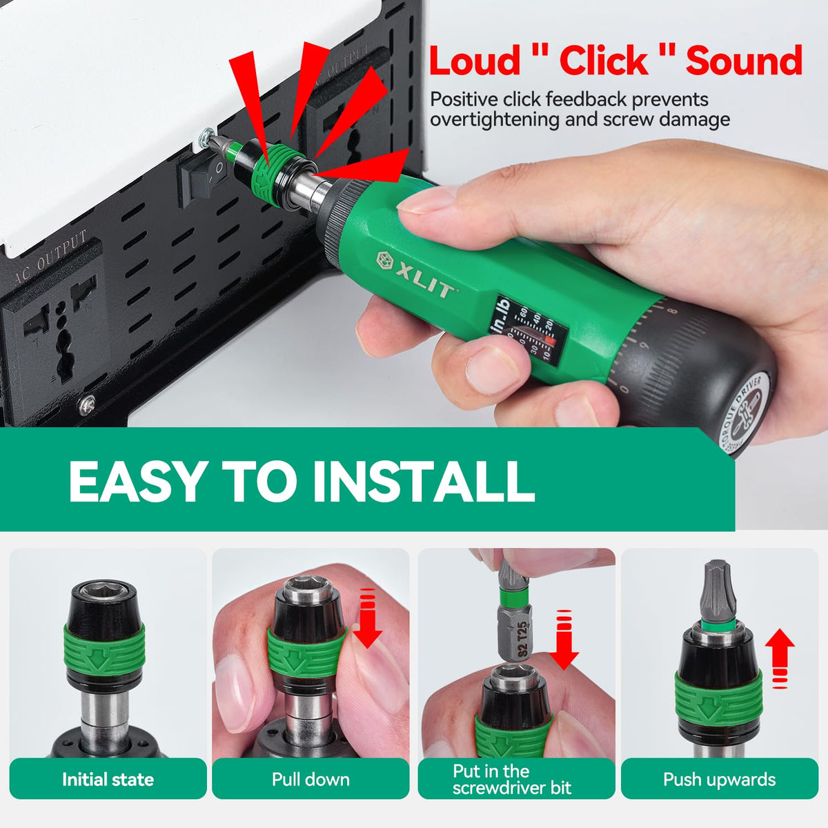 Adjustable Torque Screwdriver Set, 13-Piece 1/4" Hex Quick Release D315498