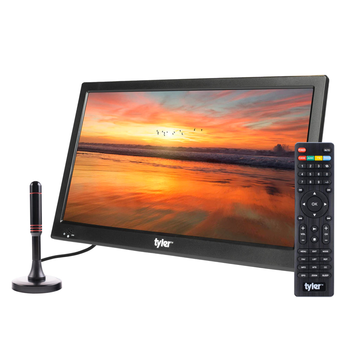 16" Portable LCD TV Battery Powered Wireless Capability HD-TV G3947