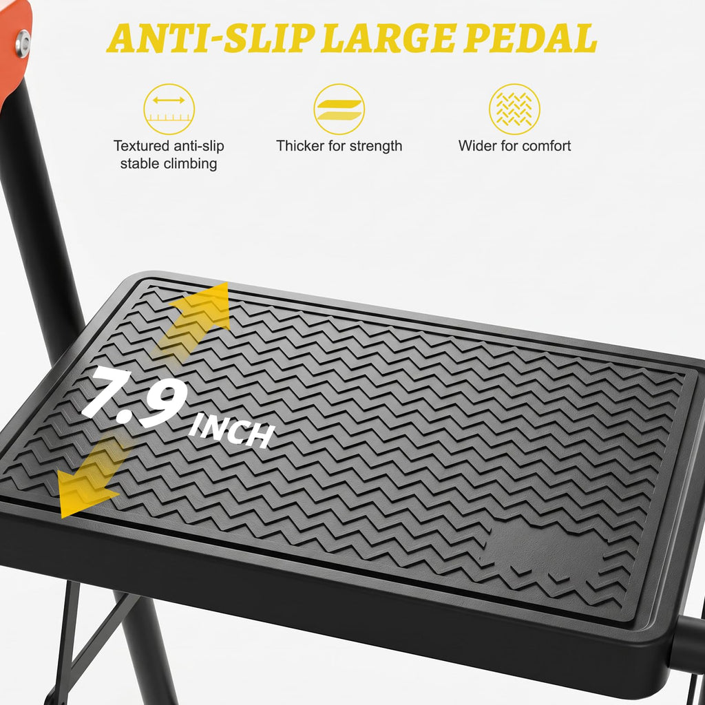 Heavy Duty 2 Step Ladder with Safety Lock F58900