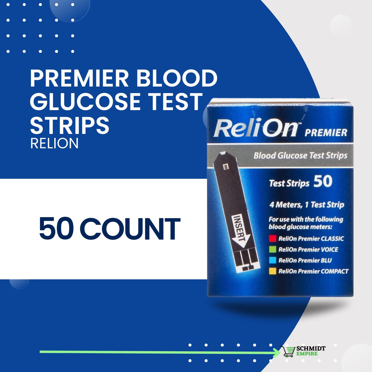Blood Glucose Test Strips 50 Count F801