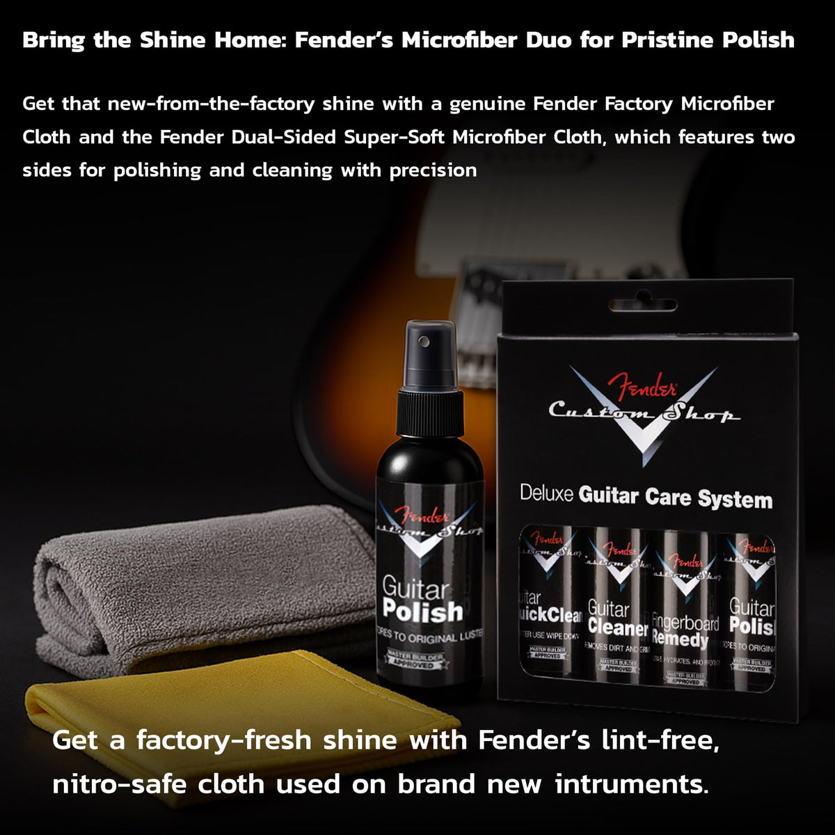 Guitar Care Kit with Microfiber Cloth T614877