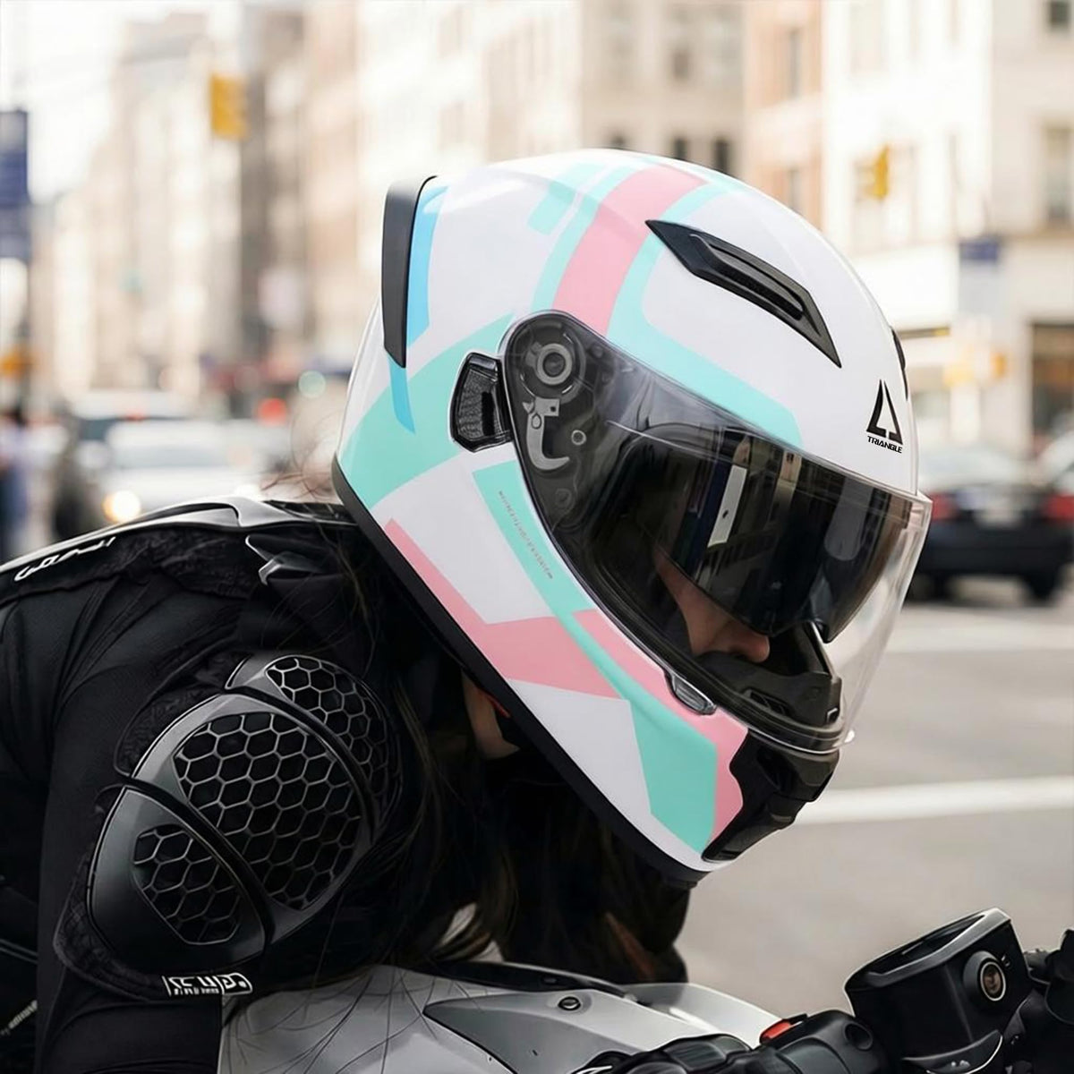 Full Face Motorcycle Helmet Dual Visor Q253468