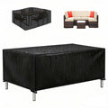 Black Waterproof Oxford Patio Furniture Cover I9177