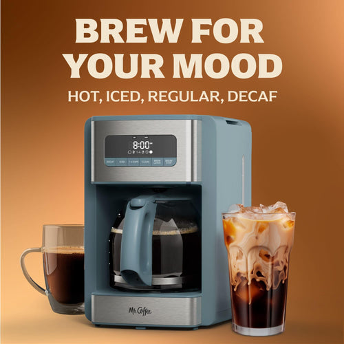 12 Cup Coffee Maker with Decaf and Iced Coffee Settings H692084