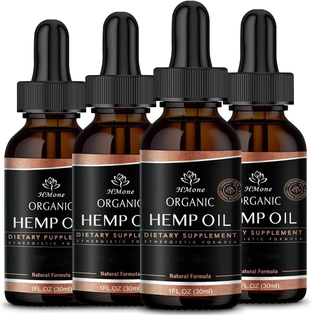 Hemp Oil 4 Packs CO2 Extract Drops Z404673