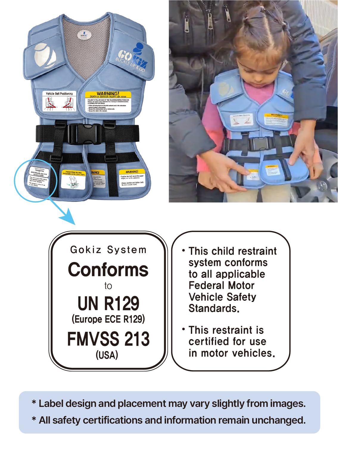 Lightweight Portable Child Restraint Vest N722