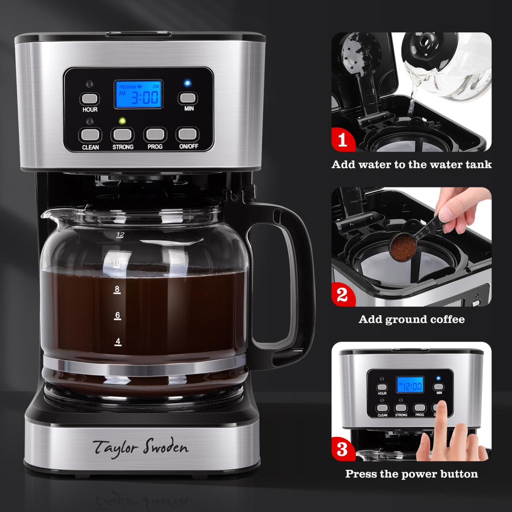 12-Cup Programmable Coffee Maker K61648