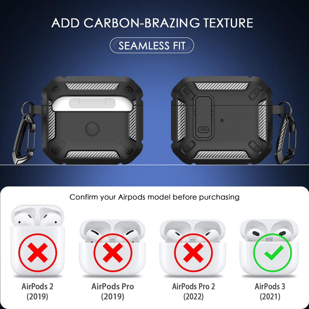 Black AirPods 3rd Generation Case M3399
